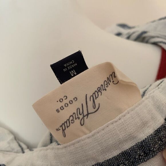 Universal Thread Linen Striped Knot Front Tee - Picture 7 of 8